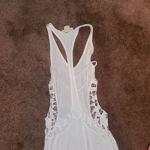 Urban outfitters white lace maxi dress staring at stars off white cutout dress - Picture 10 of 12